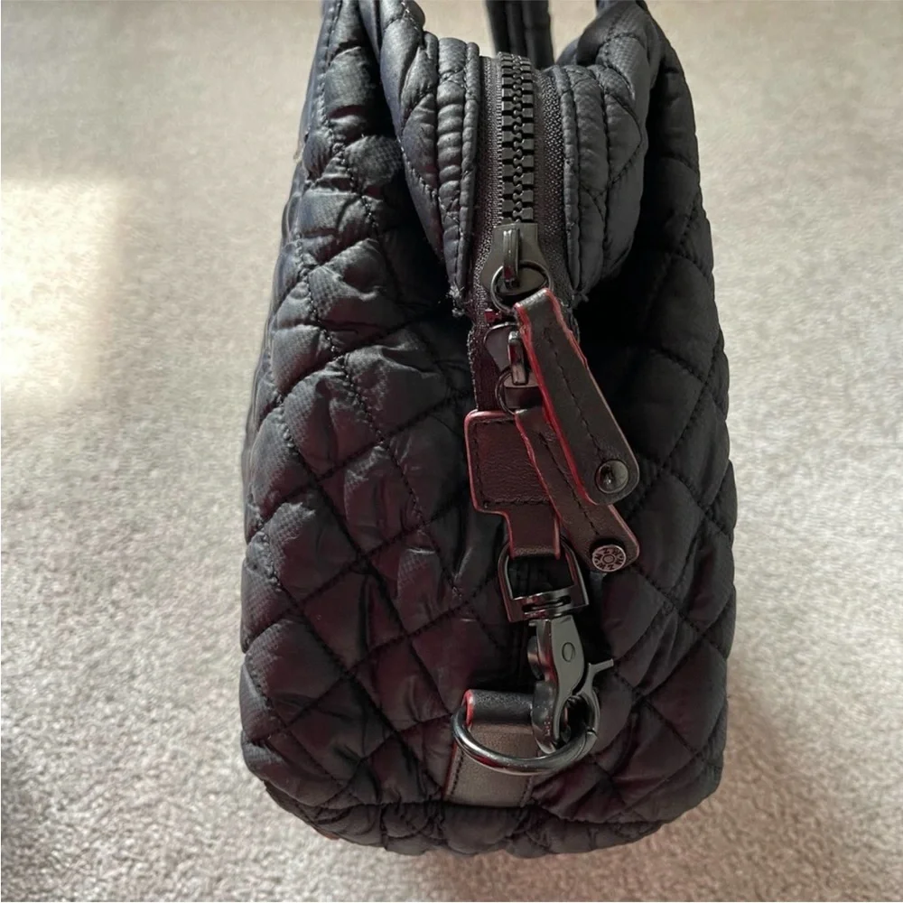 MZ Wallace Women's Black Quilted Medium Sutton Tote Bag, No Crossbody Strap - Picture 10 of 10